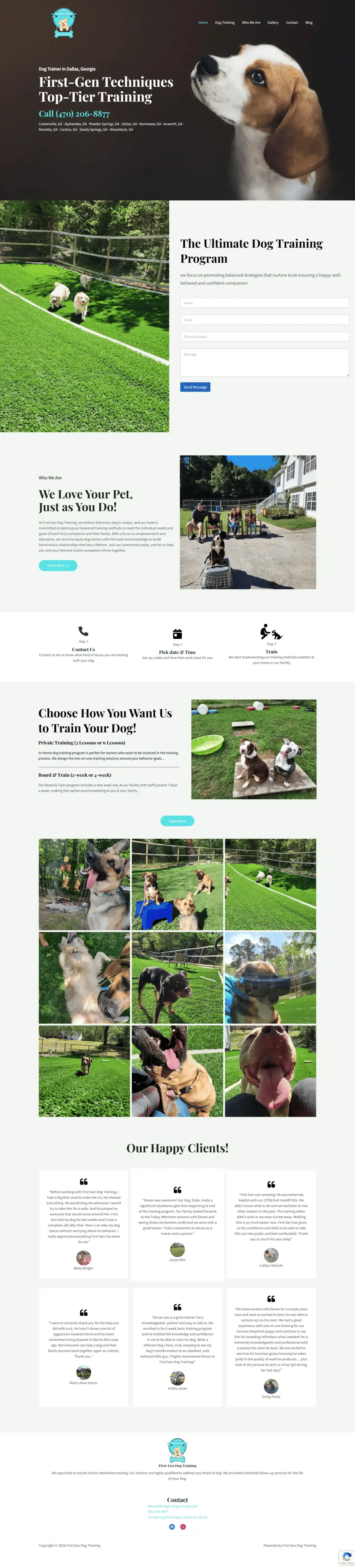 firstgendogtraining